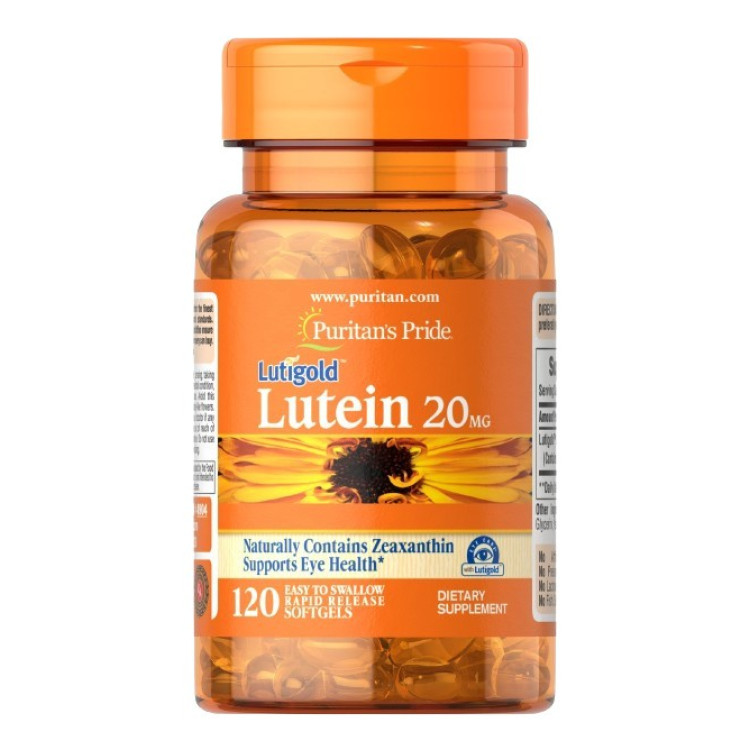 Puritans Pride Lutein, 20 mg, 120 kapslar