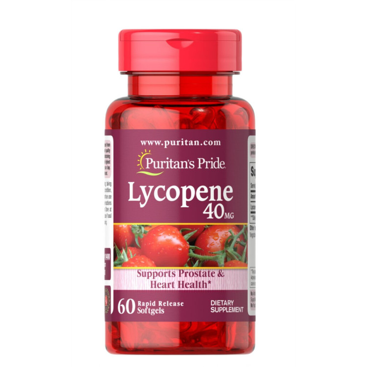 Puritans Pride Lykopen, 40 mg, 60 kapslar
