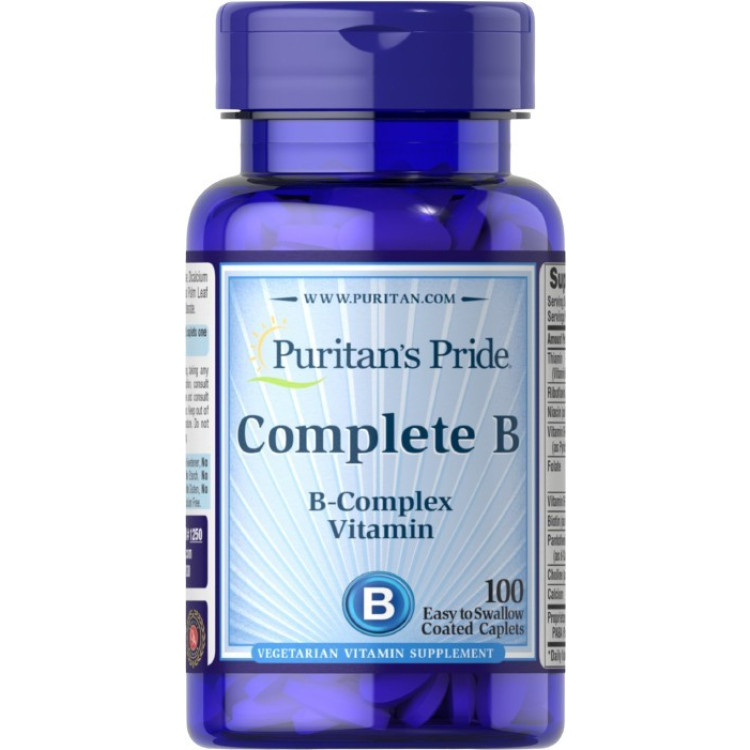 Puritans Pride Vitamin B-Komplex, 100 kapslar