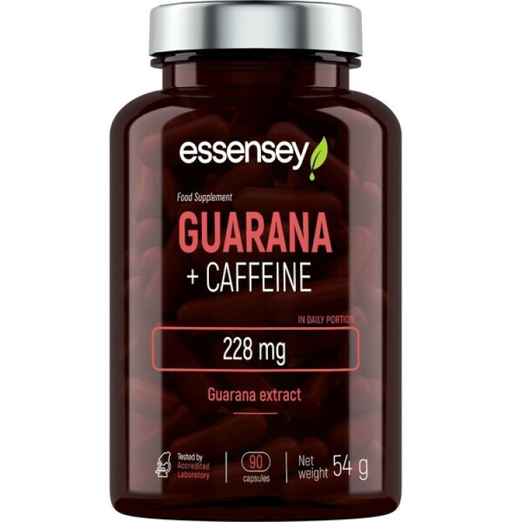 Essensey Guarana + Koffein, 90 kapslar