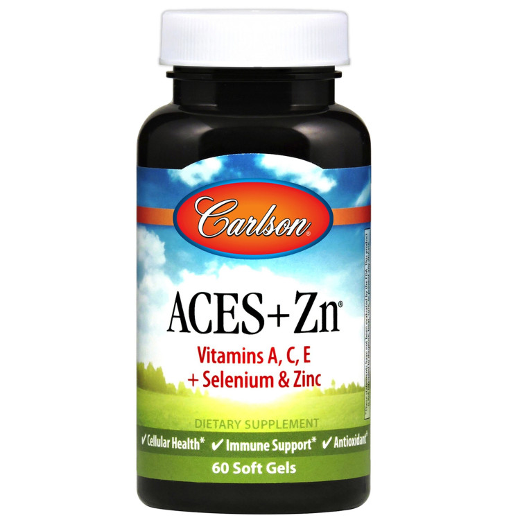 Carlson Labs ACES + Zn, 60 kapslar