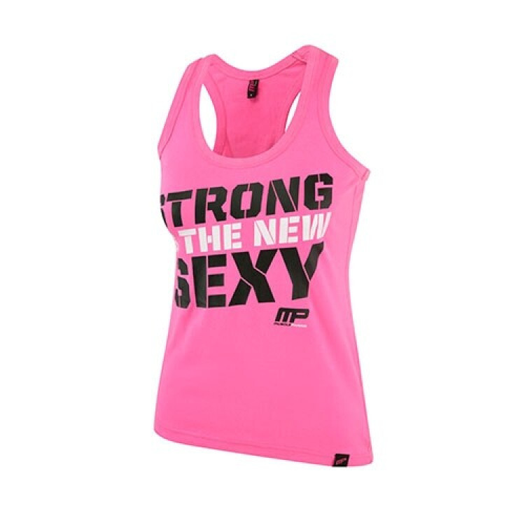 Musclepharm Sportswear Dam Väst Stark Är Det Nya Sexiga Hot Pink (MPLVST432)