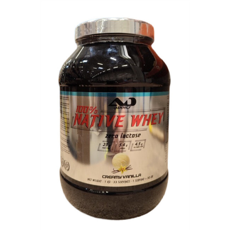 Addict Sport Nutrition 100% Native Whey Laktosfri, 1000 gram
