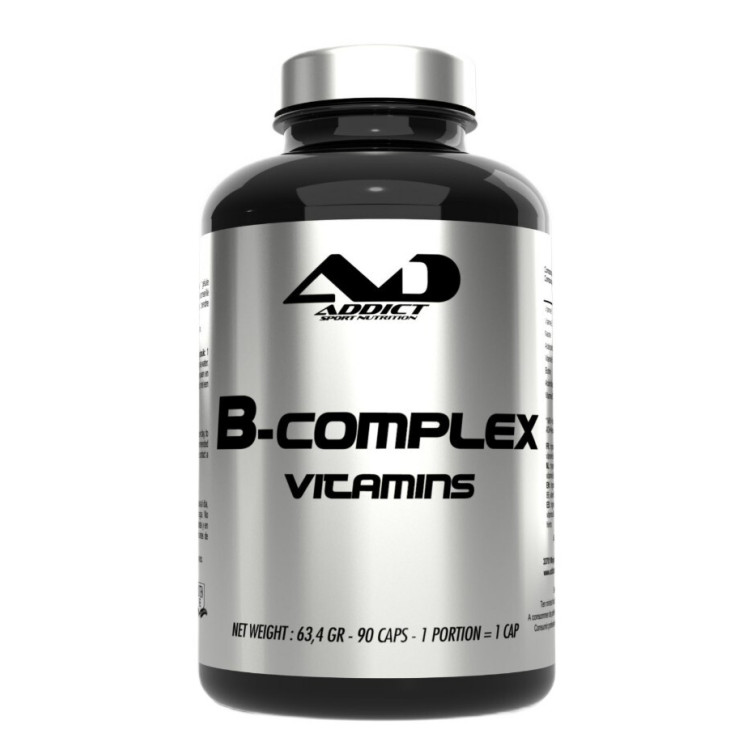 Addict Sport Nutrition B-Komplex Vitaminer, 90 kapslar