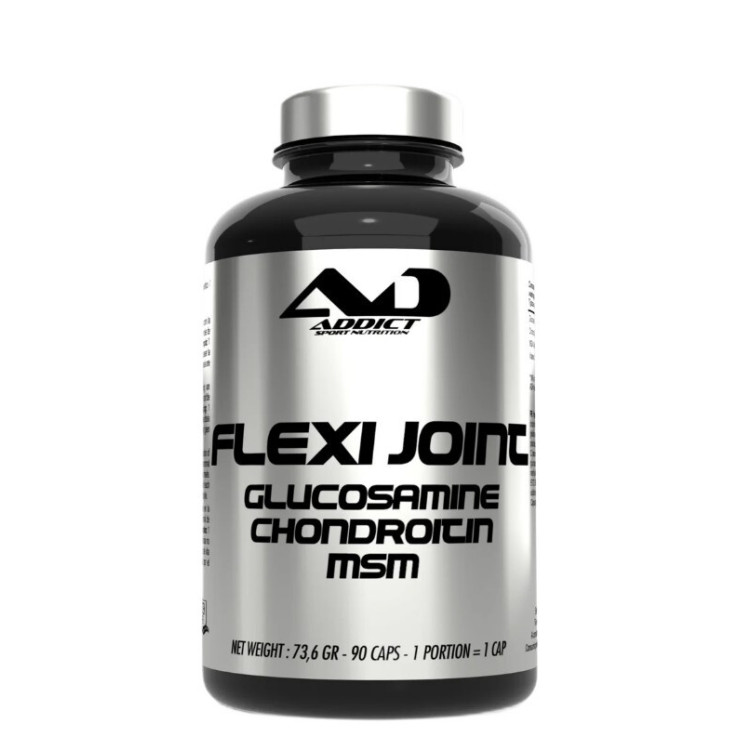 Addict Sport Nutrition Flexi Joint Glukosamin Kondroitin MSM, 90 kapslar