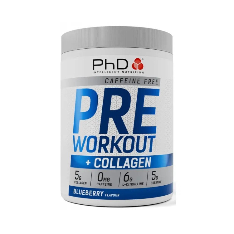 PhD Pre-Workout + Kollagen Koffein Fri, 20 portioner