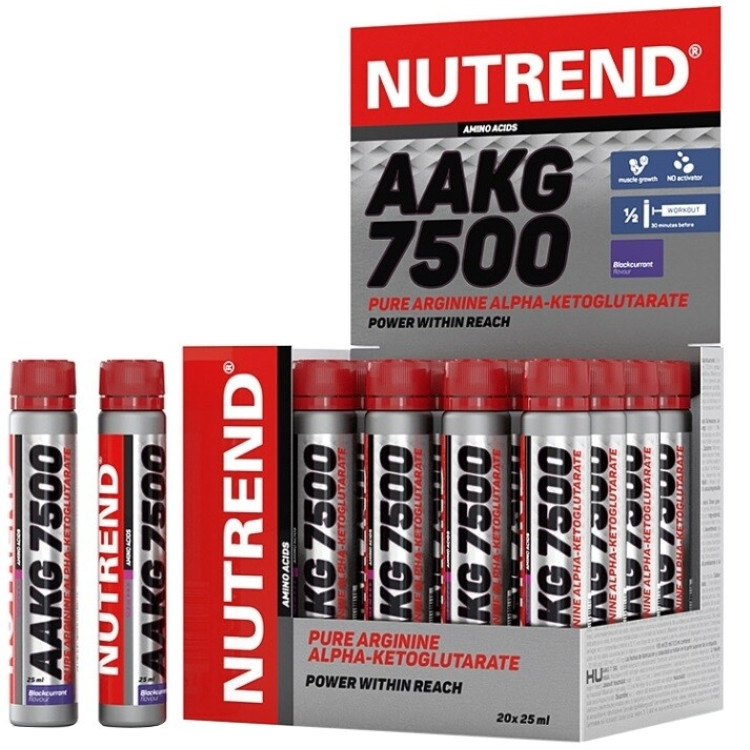 Nutrend AAKG 7500, Blackcurrant, 20 x 25 ml
