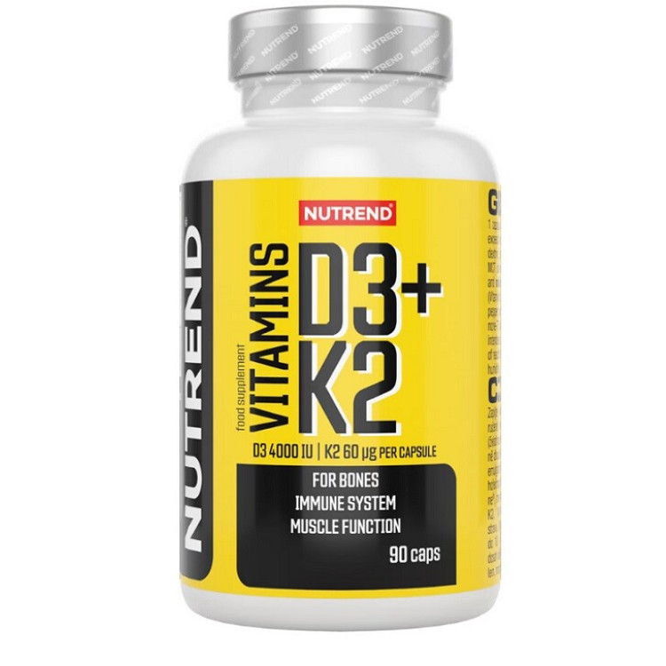 Nutrend Vitamin D3 + K2, 90 kapslar