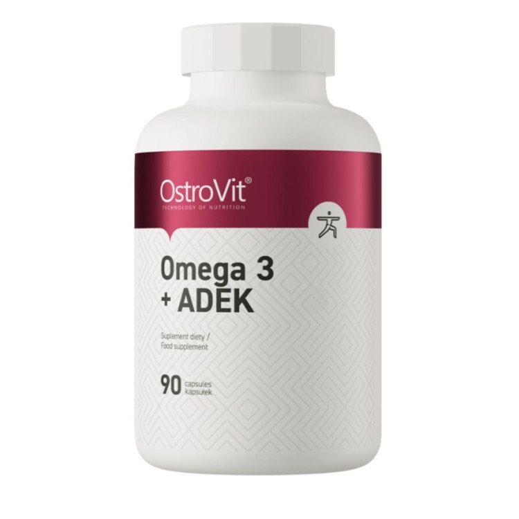 OstroVit Omega 3 + ADEK, 90 kapslar