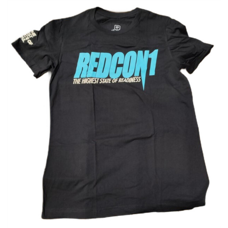 Redcon1 OG T-shirt, Teal på Svart, Medium