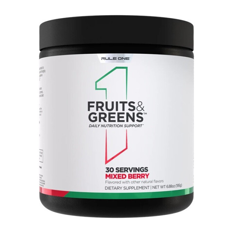 Rule One Fruits & Greens, Mixed Berry, 195 gram