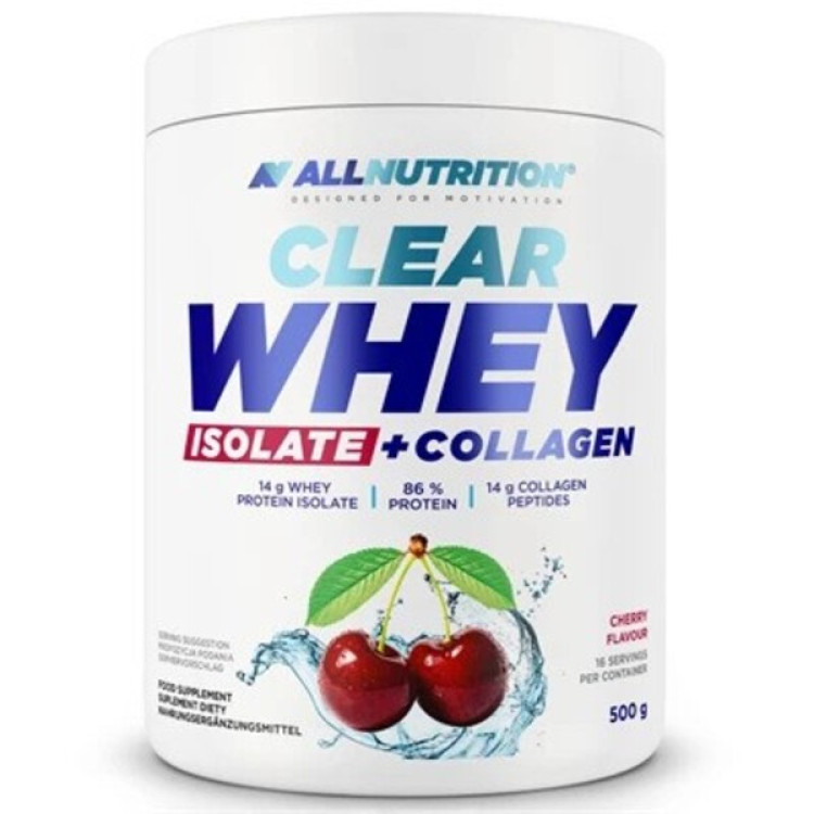 Allnutrition Clear Whey Isolat + Kollagen, 500 gram