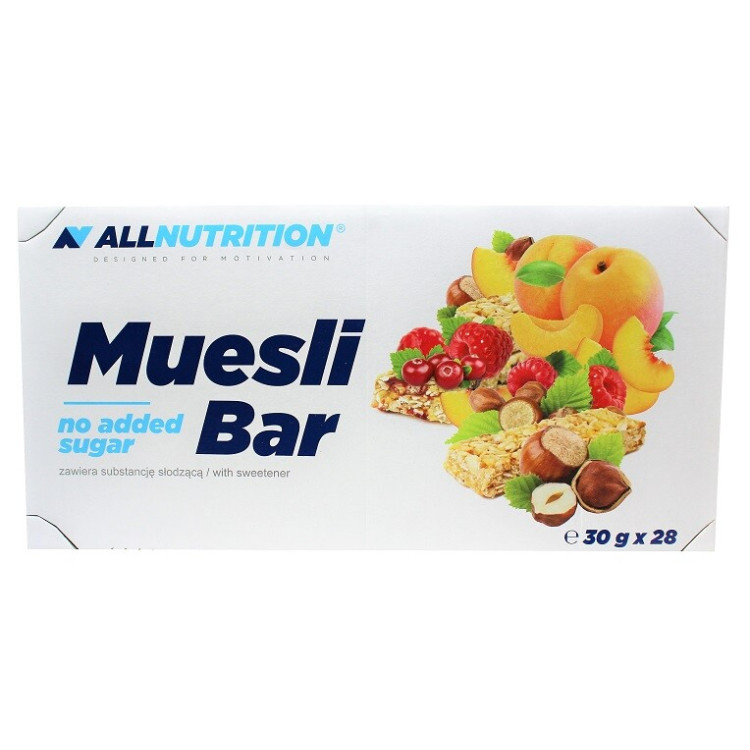 Allnutrition Müslibar, Aprikos, 28 barer