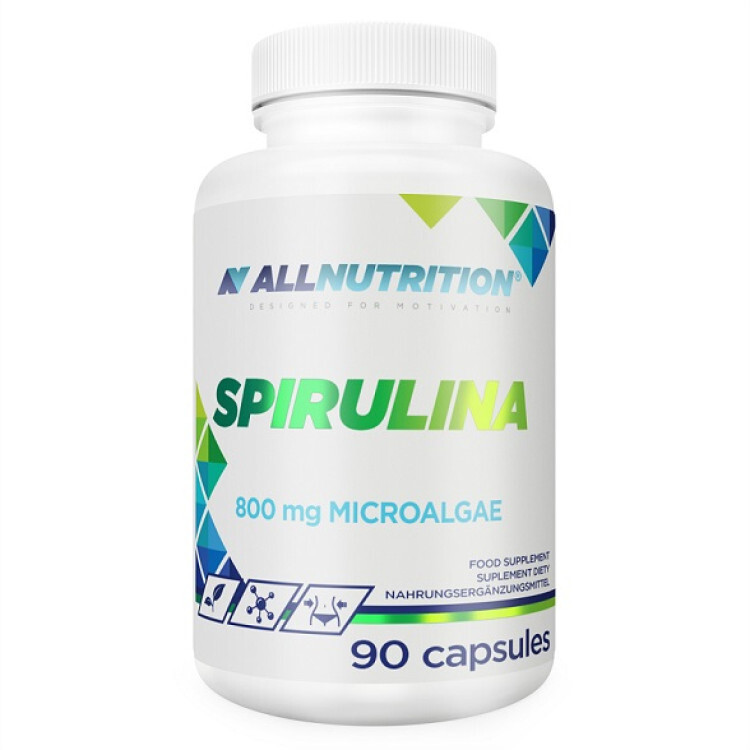 Allnutrition Spirulina, 800 mg, 90 kapslar