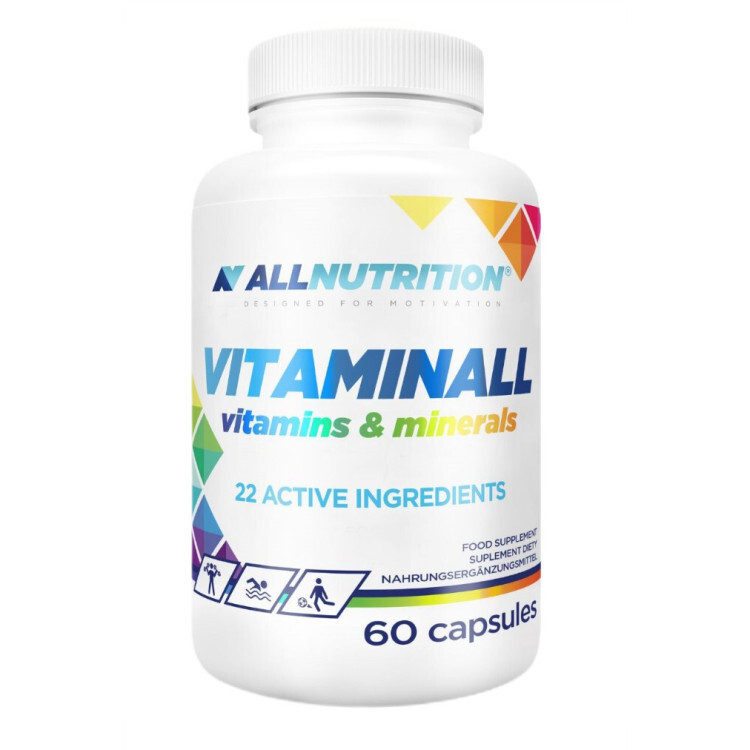 Allnutrition Vitaminall Vitaminer och Mineraler, 60 kapslar