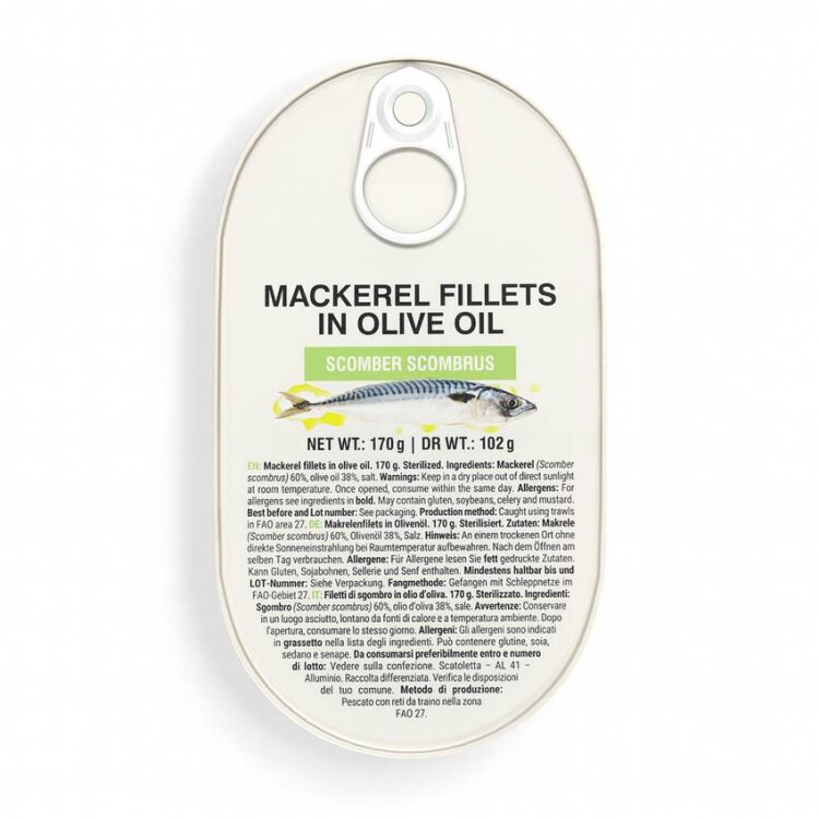 Makrillfilé i olivolja (170 g)