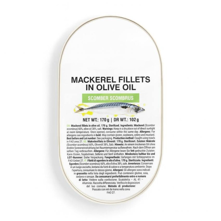Makrillfilé i olivolja (170 g)