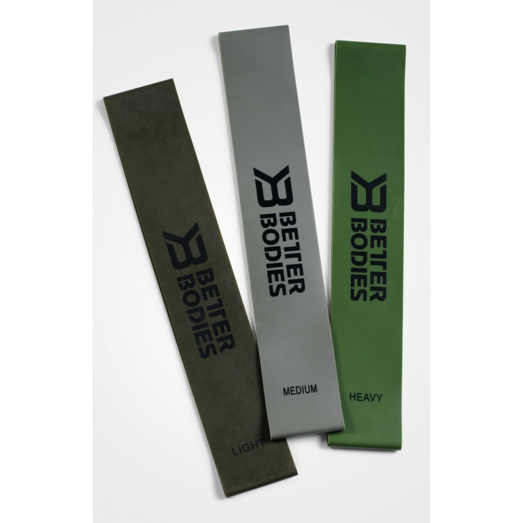 BETTER BODIES RESISTANCE MINI BANDS WASH GREEN 3 stk 