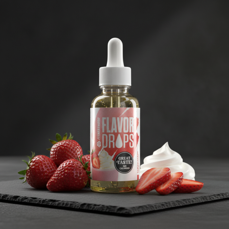 Fitnessnord Smagsdråber (50 ml) - Strawberry Milkshake