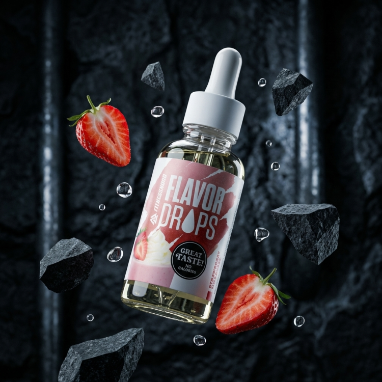 Fitnessnord Smagsdråber (50 ml) - Strawberry Milkshake