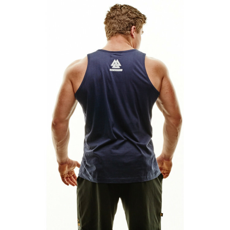 Herretanktop i svart med logotyp