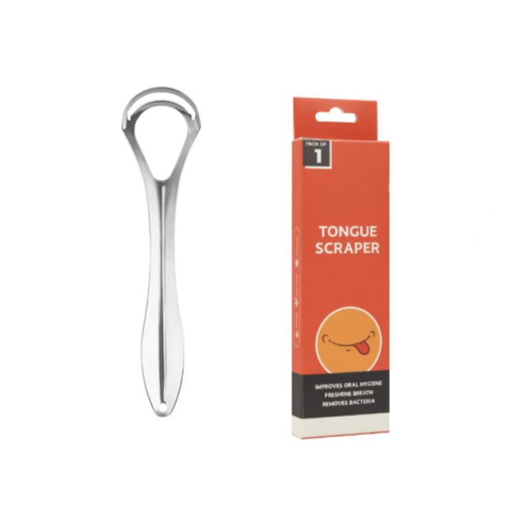 Tungeskraber i rustfrit stål (1 stk.)