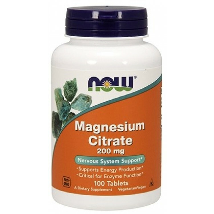 NOW FOODS MAGNESIUM CITRATE 200 mg 100 stk 