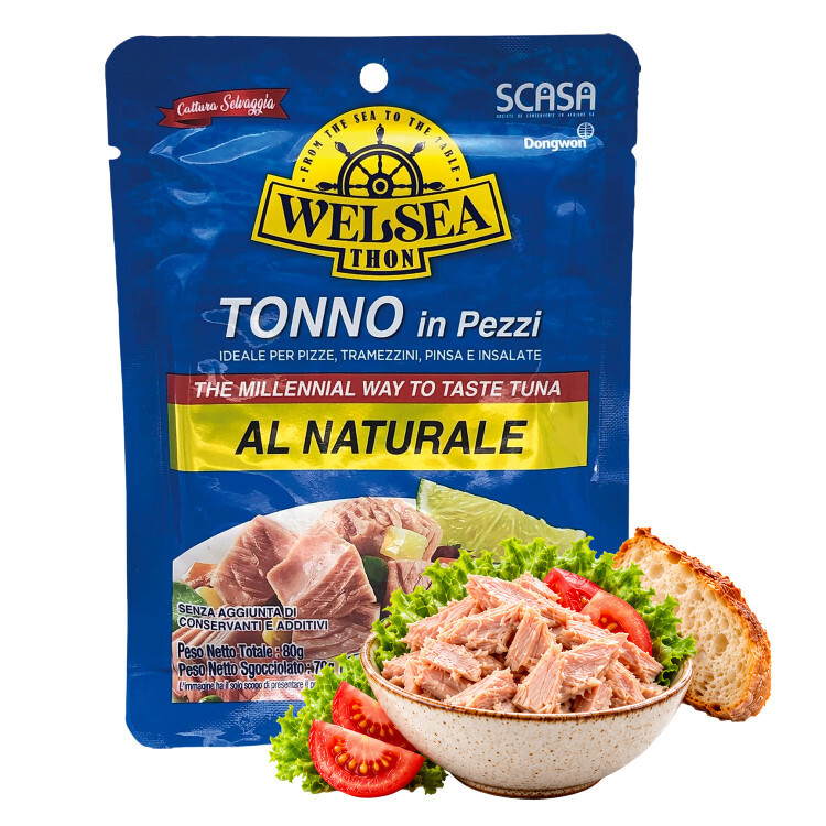 Tonfisk i bitar (1 x 80 g), OBS Bäst före 15.10.2026