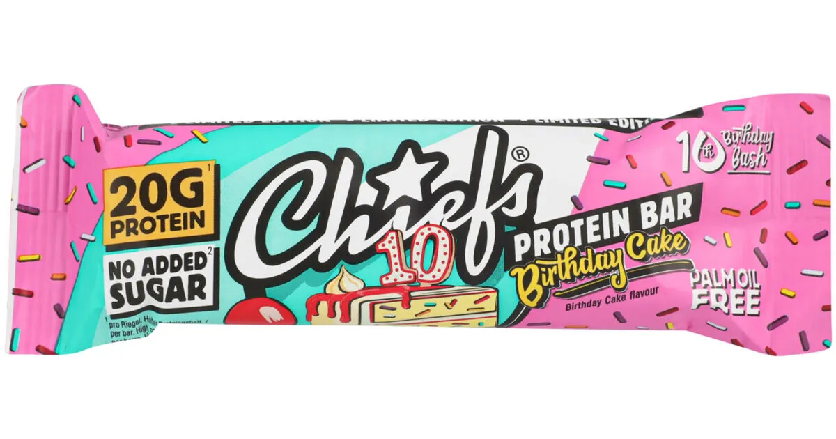 CHIEFS PROTEIN BAR 1 x 55 g - Birthday Cake