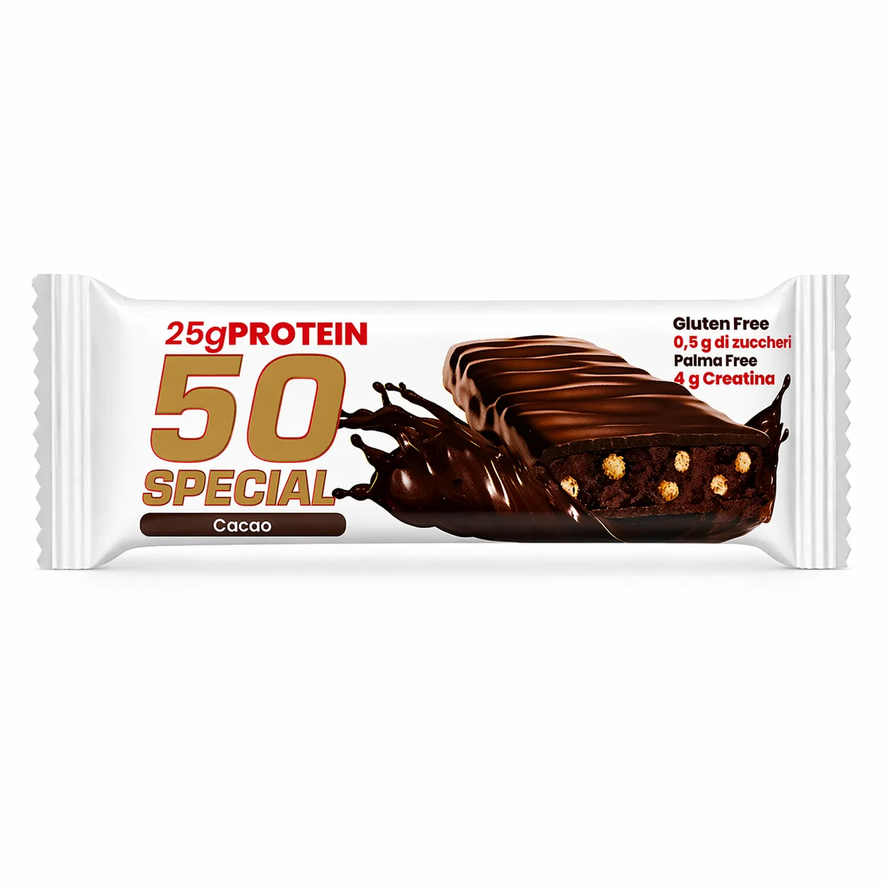 Bar med 25 g protein och 4 gram kreatin (1 x 50 g) - Kakao
