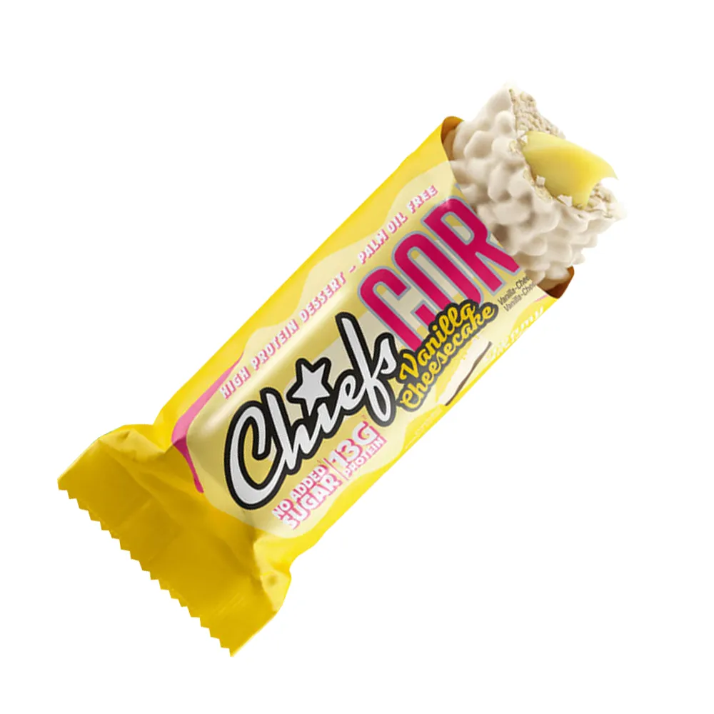 CHIEFS CORE PROTEIN BAR 1 x 40g - Vanilla Cheesecake, Bedst før 17.07.2026