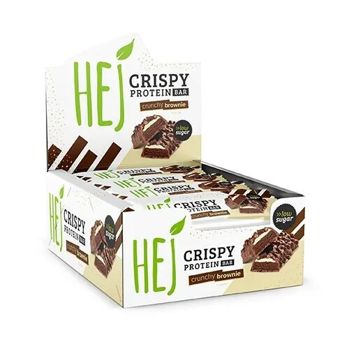 HEJ NATURAL HEJ CRISPY BAR (12X45G) CRUNCHY BROWNIE