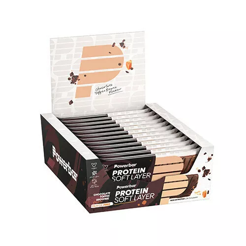 POWERBAR PROTEIN SOFT LAYER BAR (12X40G) CHOCOLATE TOFFEE BROWNIE