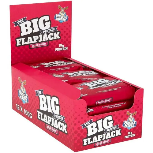 MUSCLE MOOSE BIG PROTEIN FLAPJACK (12X100G)