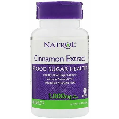 NATROL CINNAMON EXTRACT 1000 mg 80 stk 