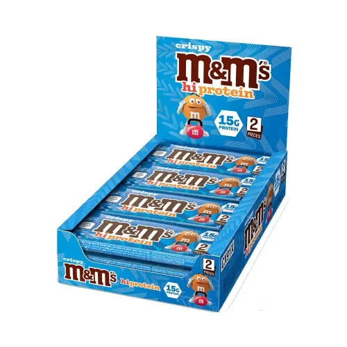 M&M's Proteinbar med chokolade og karamel (12 x 52 g)