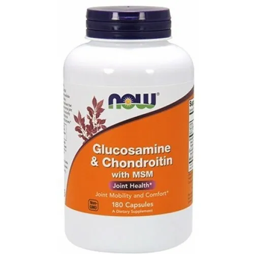 NOW FOODS GLUCOSAMINE, CHONDROITIN & MSM 180 stk 