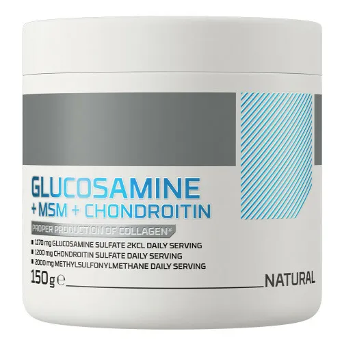 Glucosamin, MSM og Chondroitin pulver (150 g)