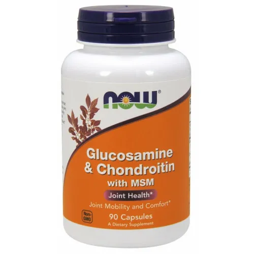 NOW FOODS GLUCOSAMINE, CHONDROITIN & MSM 90 stk 