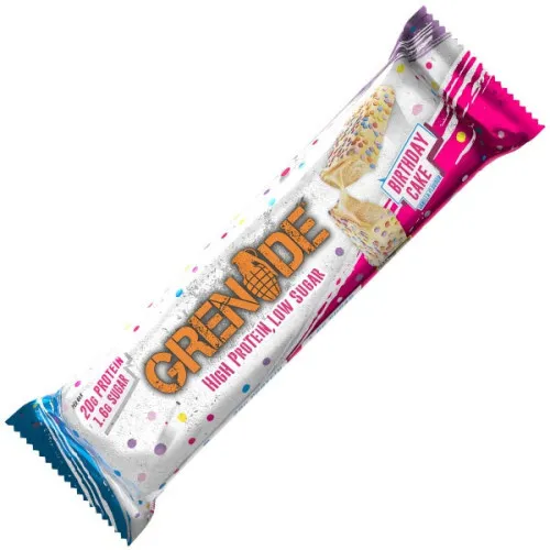 Grenade bar med 37% protein (1 x 60 g), OBS Bedst før