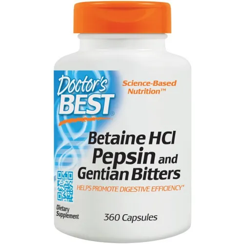 Betaine HCl Pepsin & Gentian Bitters, 360 kapsler