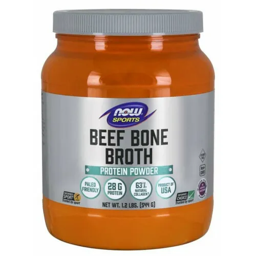 NOW Foods Benbuljong av nötkött, pulver, 544 gram