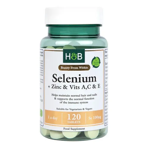 Selenium + Zinc & Vitamins AC & E 100mcg, 120 tabs