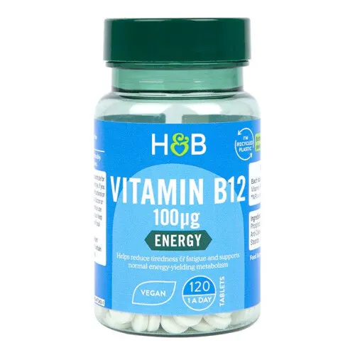 Vitamin B12 100mcg, 120 tabletter