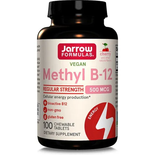 Methyl B-12 500mcg (Cherry), 100 vegan chewable tabs