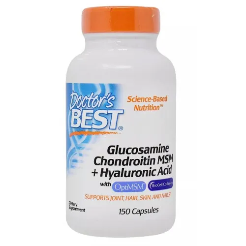 Glucosamine Chondroitin MSM + Hyaluronic Acid, 150 kapsler