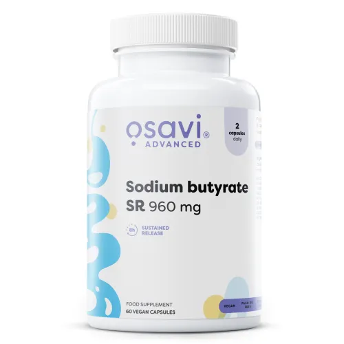 Sodium butyrate SR 960mg 60 vegan kapsler
