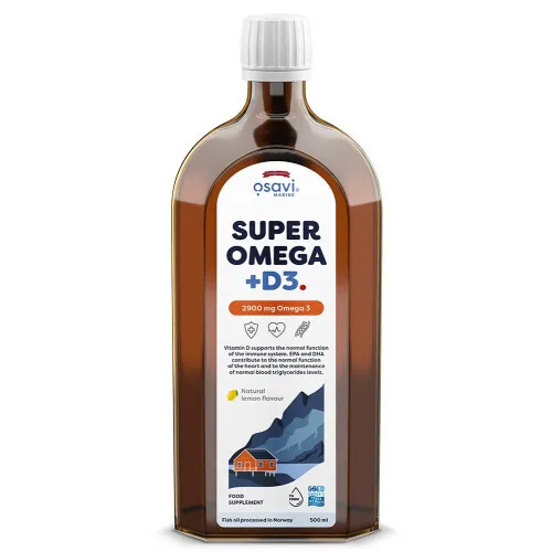 Super Omega + D3 2900mg Omega 3 (Lemon) 500 ml.