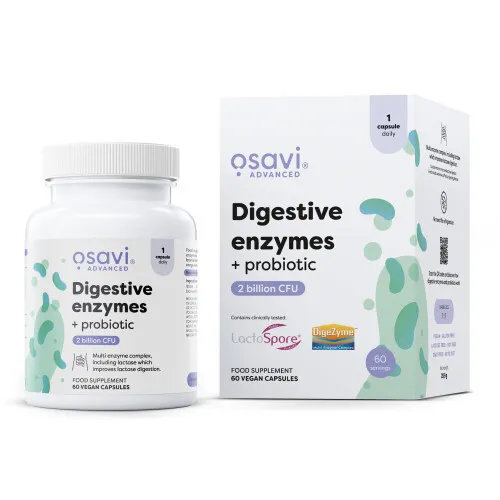 Digestive enzymes + probiotic 60 vegan kapsler