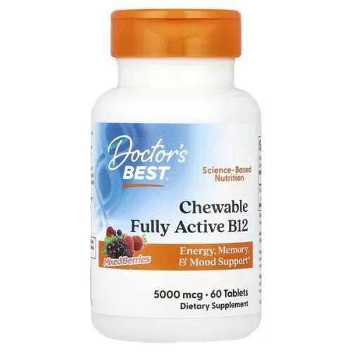 Chewable Fully Active B12 Mixed Berries, 60 tabs